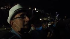 فيديو: أنشودة "هنا بدأ الوداع" للمنشد فراس طه على شواطئ يافا 